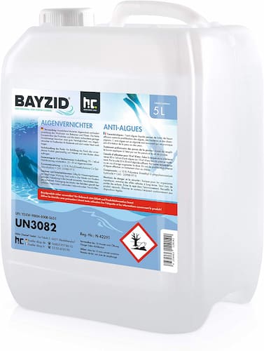 Anti-algues pour piscine - effet rapide contre les algues - non moussant